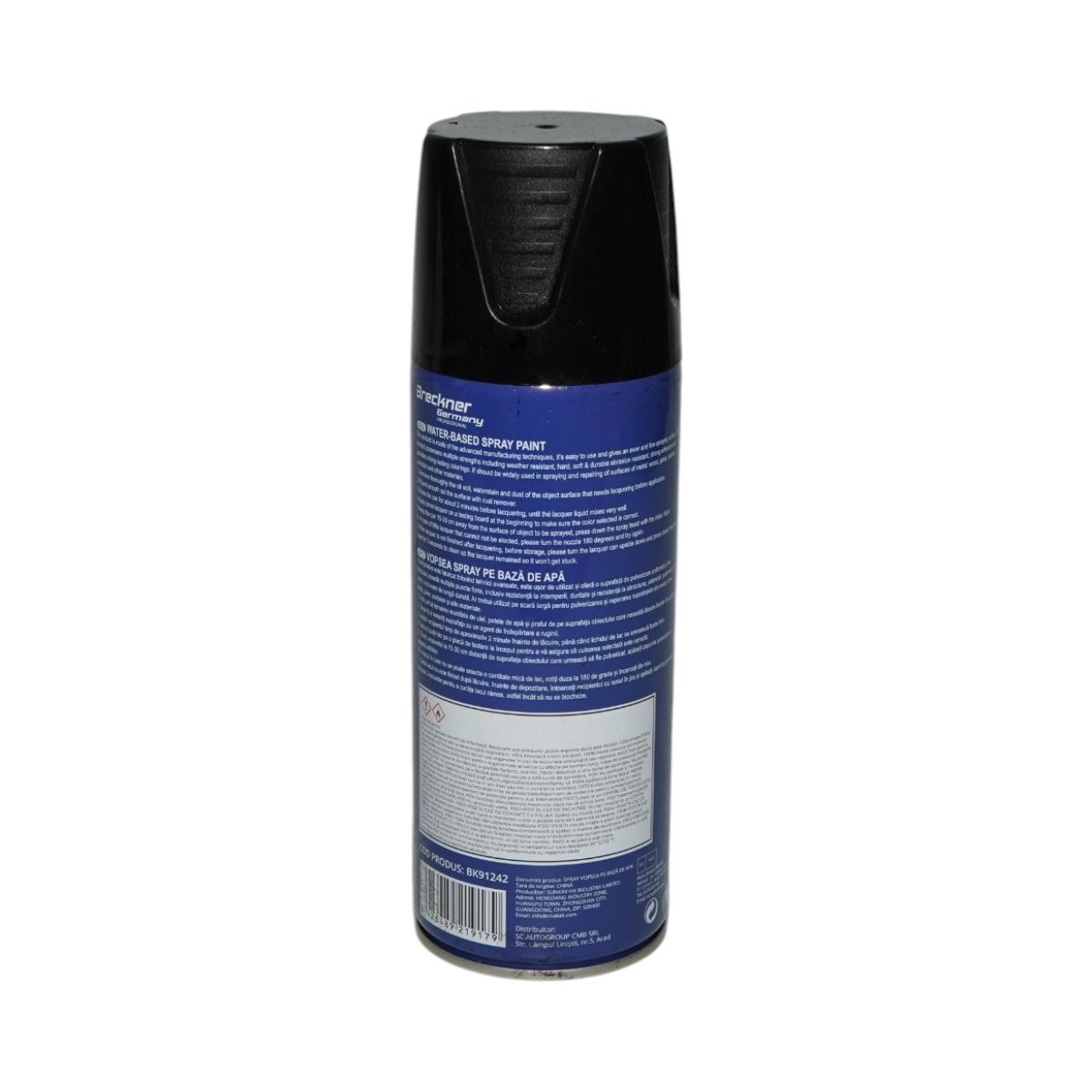 Spray vopsea negru lucios pe baza de apa 450ml Breckner Germany - imagine 4