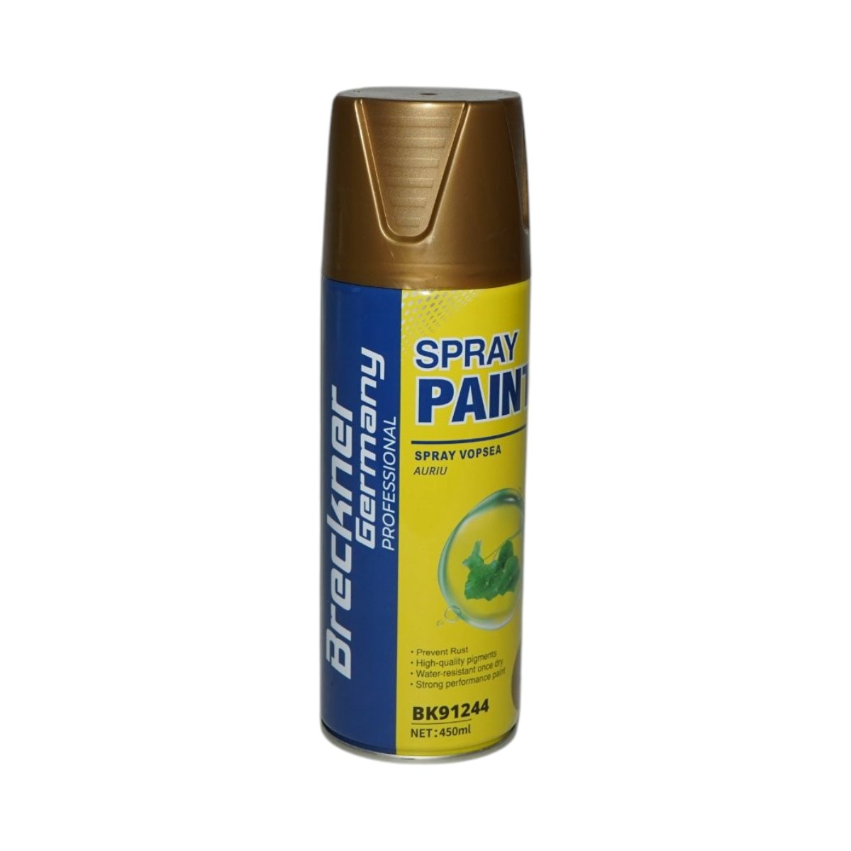Spray vopsea auriu pe baza de apa 450ml Breckner Germany - imagine 3
