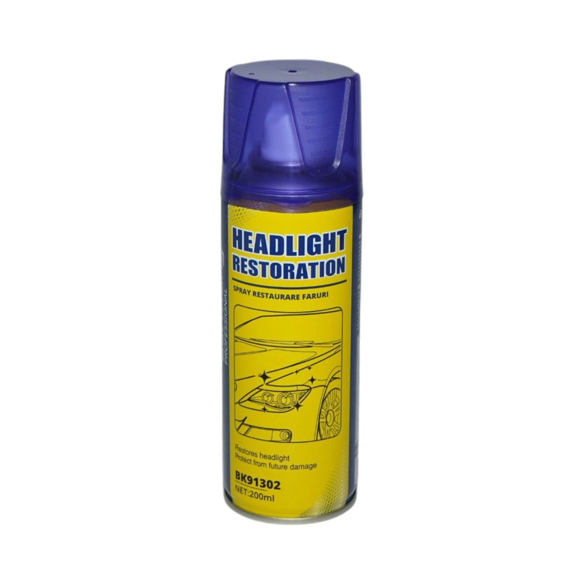 Spray restaurare faruri cu 2 foi abrazive 200ml Breckner Germany - imagine 2