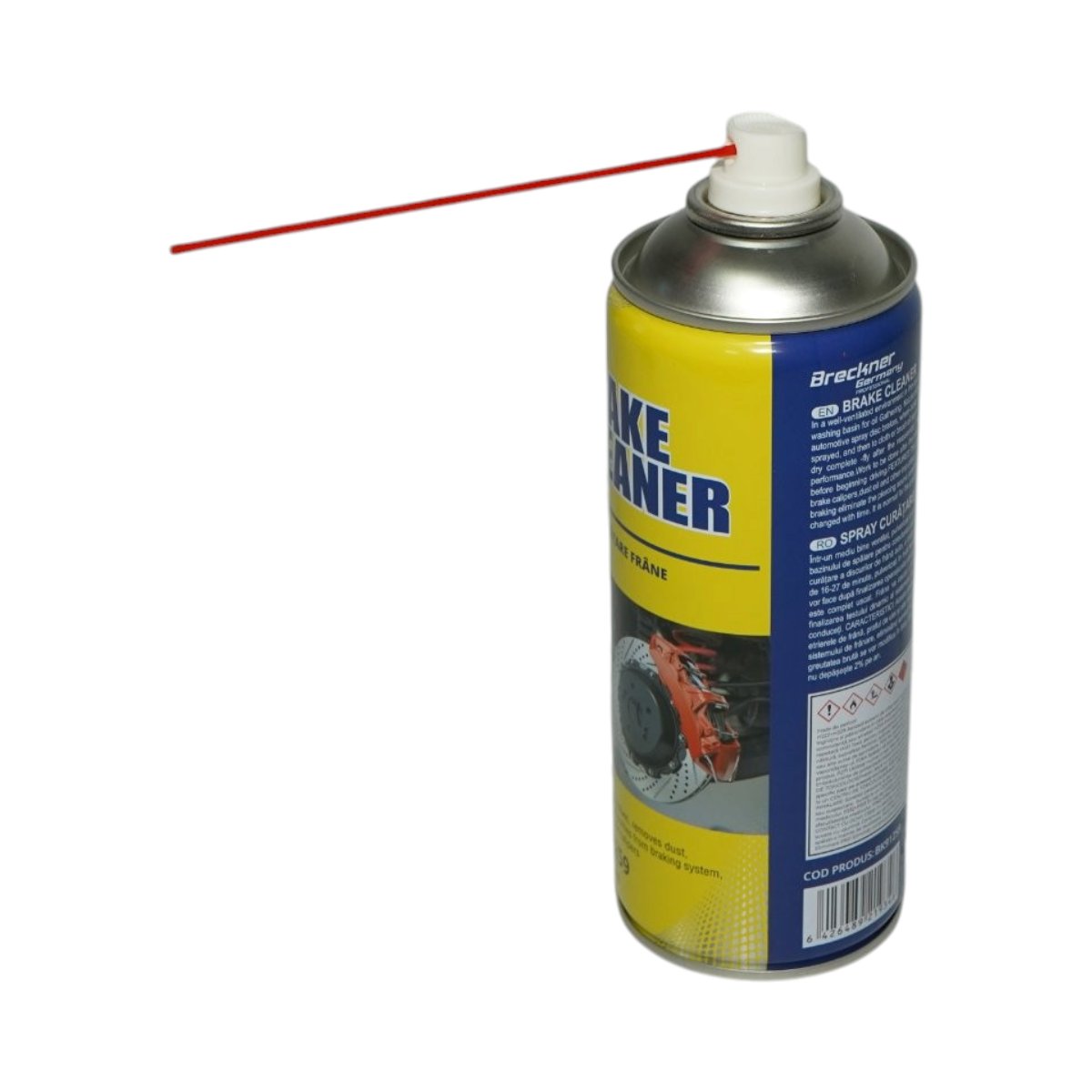 Kit intretinere sistem franare cu spray curatare frane, pasta anti-scartait, lubrifiant temperaturi ridicate si vaselina etrieri Breckner Germany - imagine 7