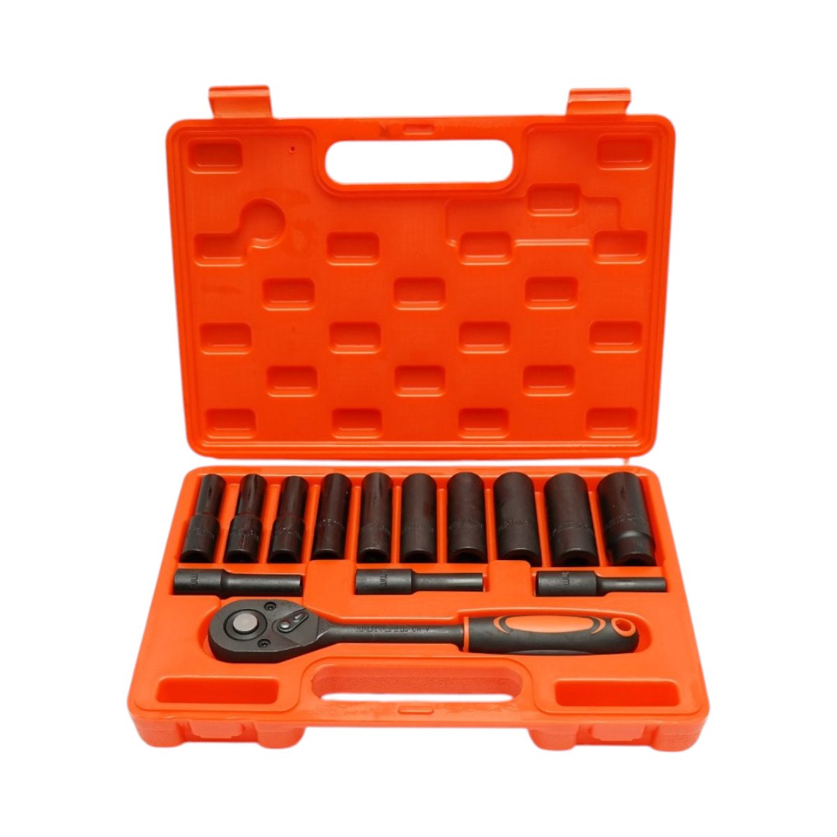 Trusa chei tubulare lungi 8-24mm, antrenor cu clichet 1/2 inch Cr-V 14 piese Breckner Germany