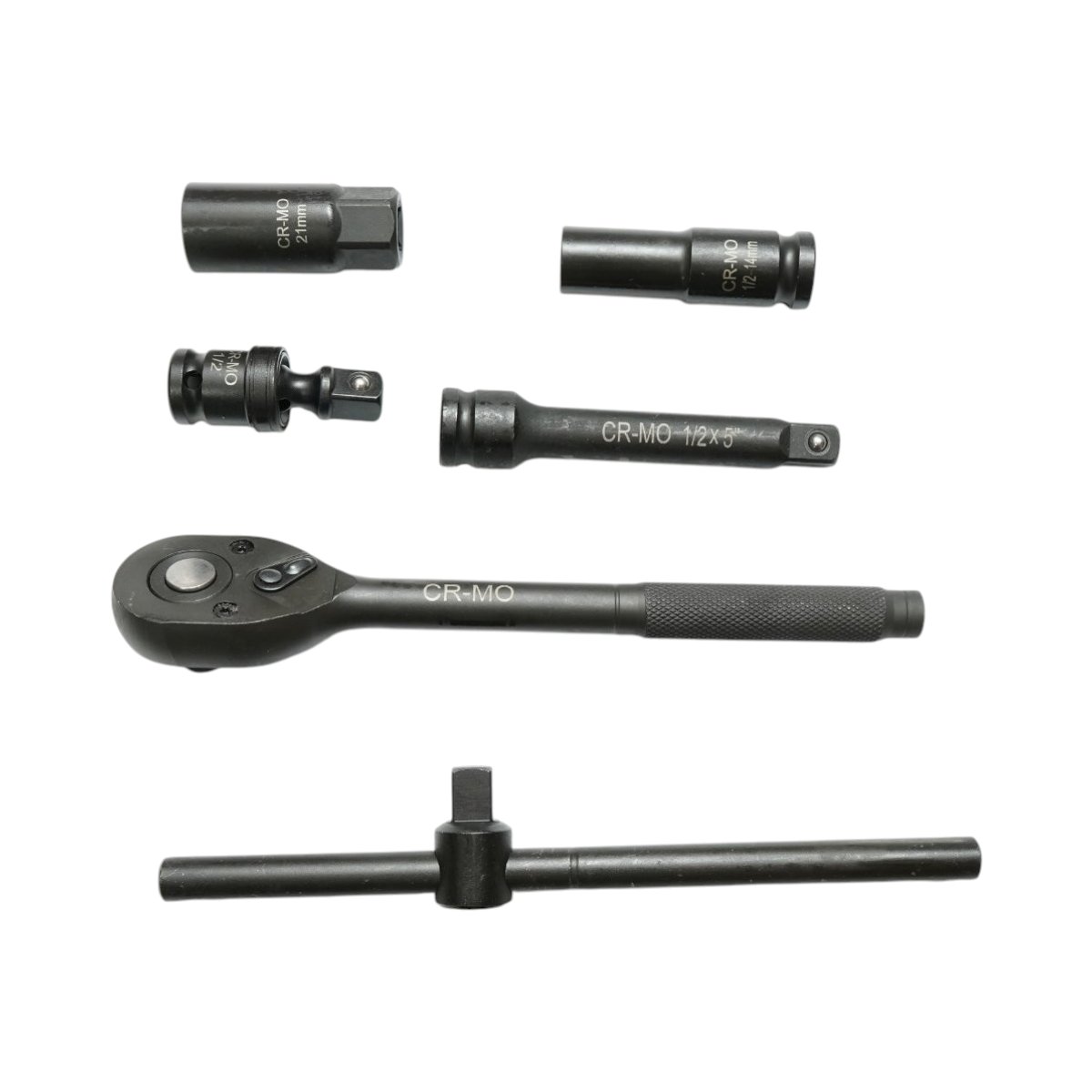 Trusa chei tubulare lungi 8-32mm, antrenor cu clichet, prelungitor 127mm, bara T, cardan 1/2 inch Cr-Mo 23 piese Breckner Germany - imagine 4