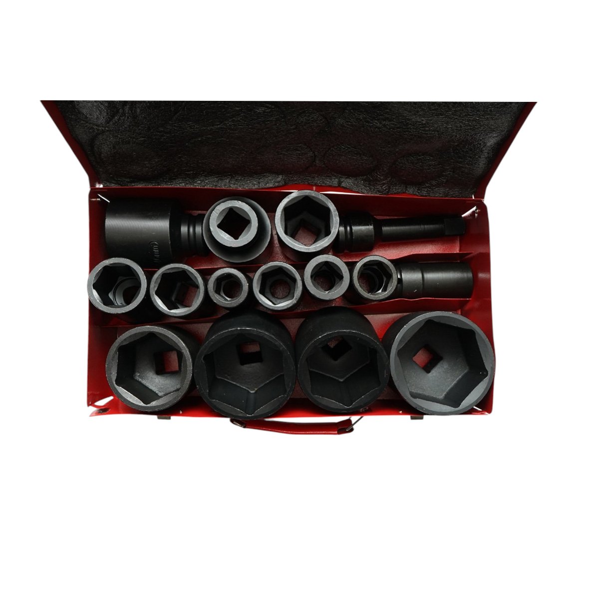 Trusa chei tubulare de impact lungi 17-65mm, prelungitor 125mm, patrat 3/4 inch Cr-Mo 15 piese Breckner Germany - imagine 3