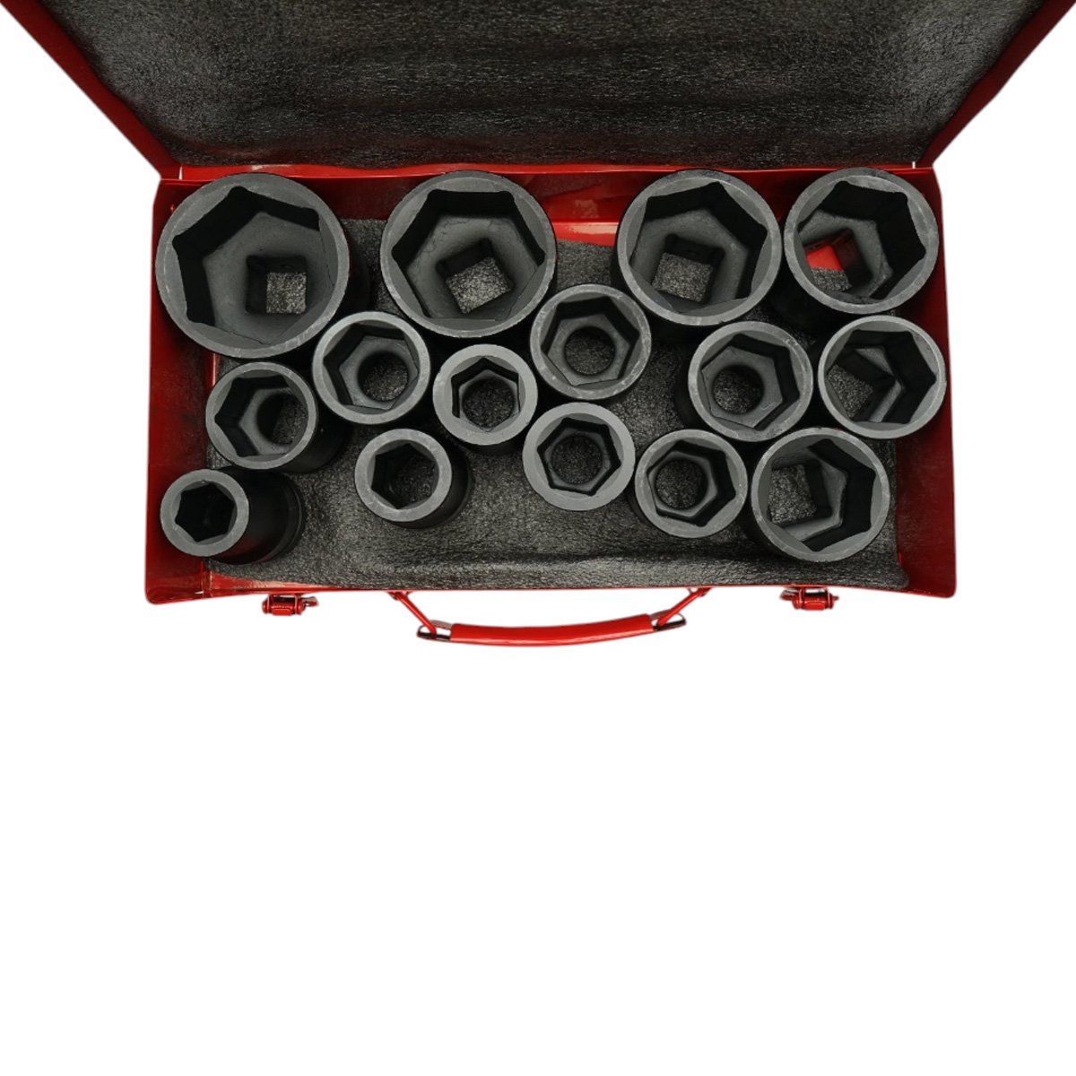 Trusa chei tubulare de impact lungi 22-60mm, patrat 1 inch Cr-Mo 15 piese Breckner Germany - imagine 3