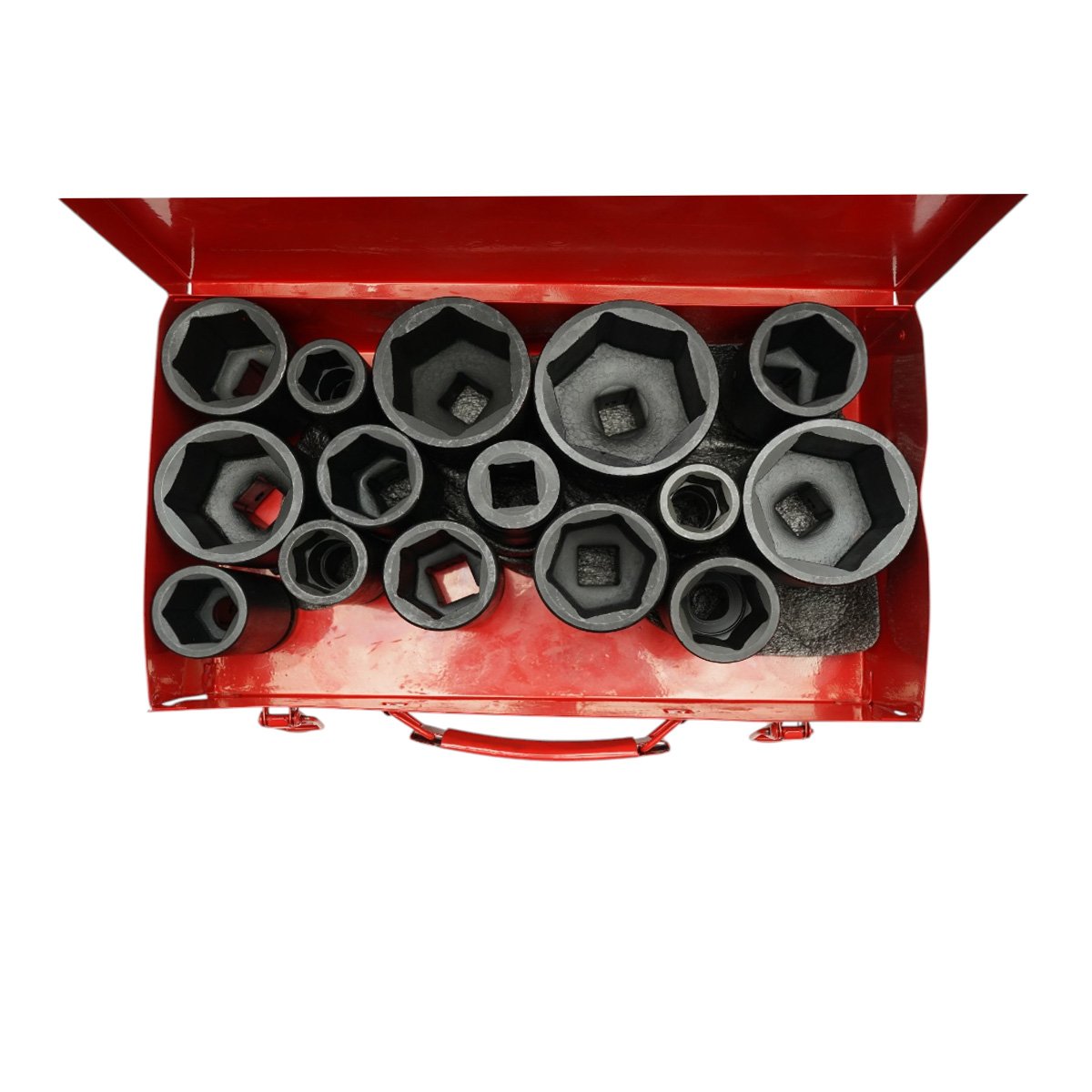 Trusa chei tubulare de impact lungi 22-60mm, patrat 3/4 inch Cr-Mo 15 piese Breckner Germany - imagine 3