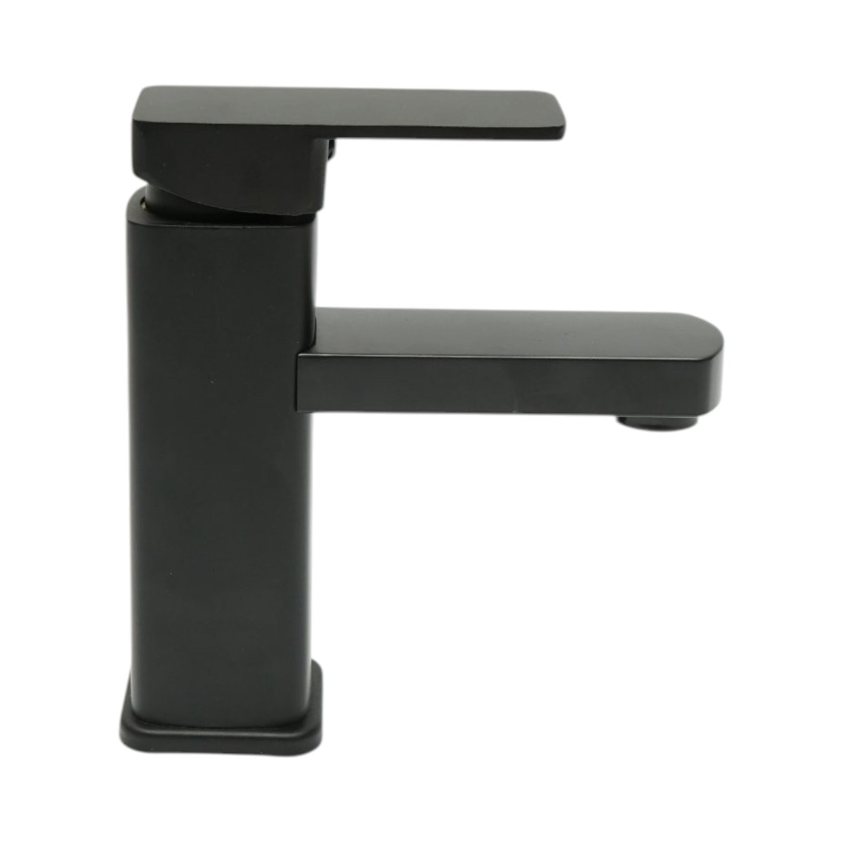 Baterie lavoar patrata negru mat, monocomanda, furtunuri incluse Breckner Germany - imagine 3