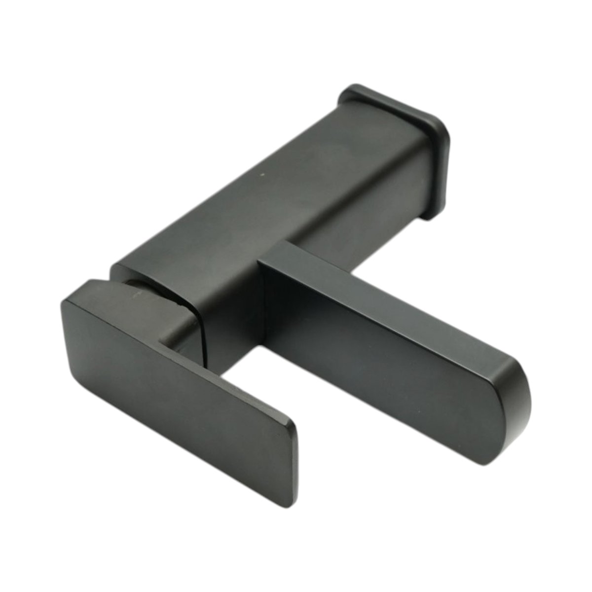 Baterie lavoar patrata negru mat, monocomanda, furtunuri incluse Breckner Germany - imagine 6