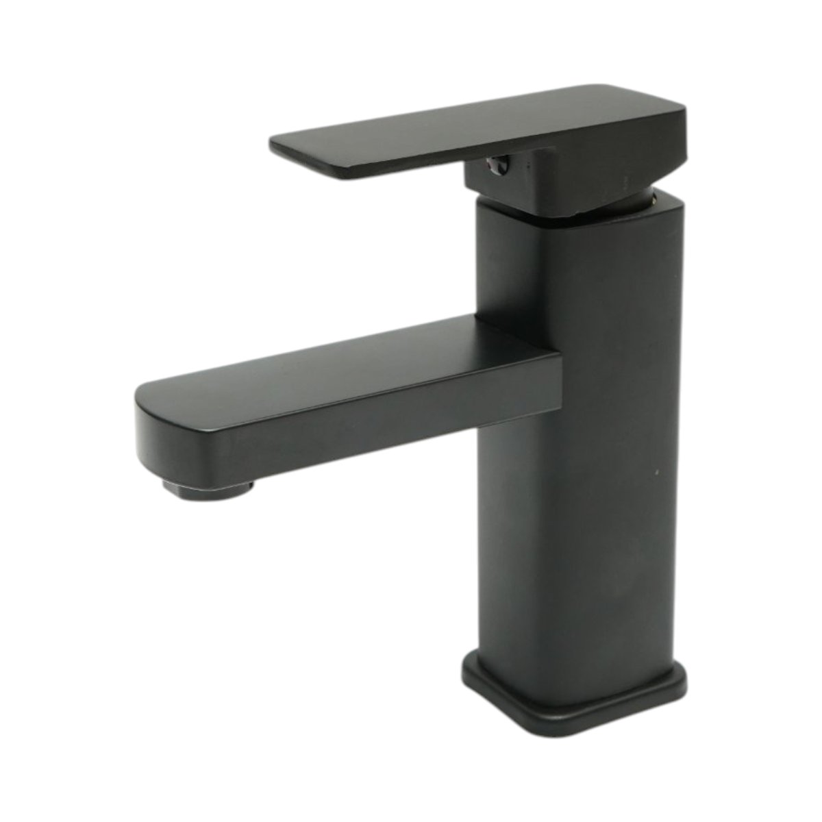 Baterie lavoar patrata negru mat, monocomanda, furtunuri incluse Breckner Germany