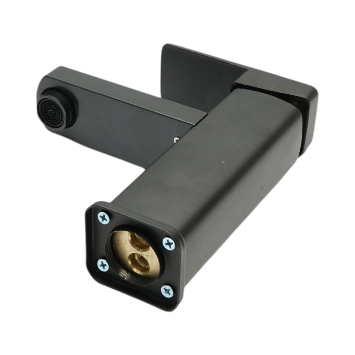 Baterie lavoar patrata negru mat, monocomanda, furtunuri incluse Breckner Germany - imagine 8