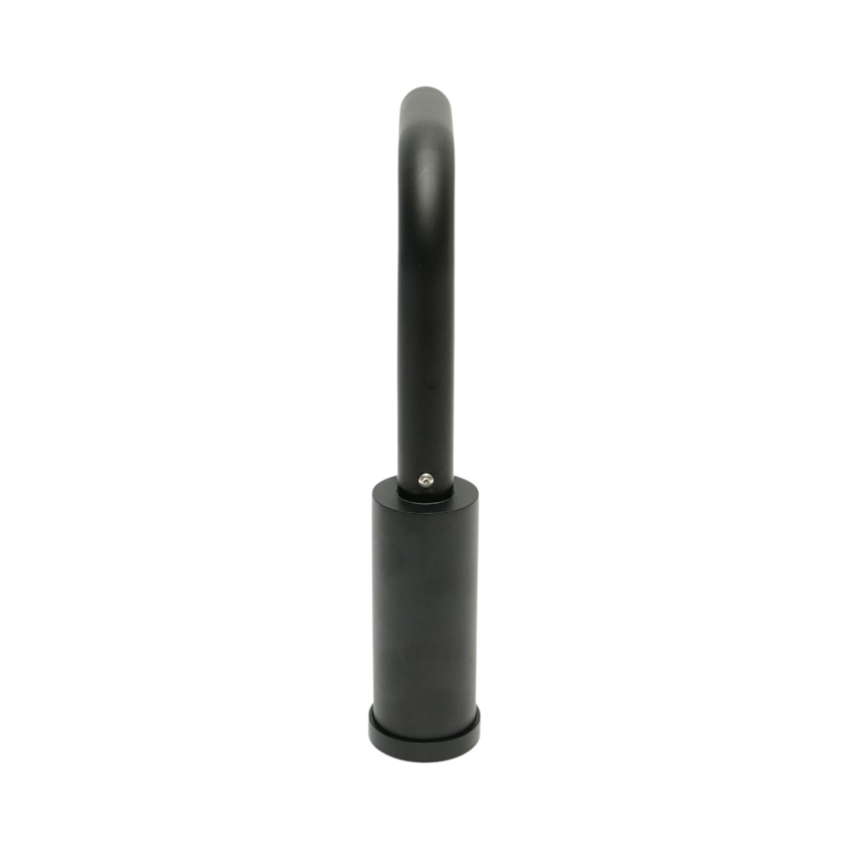 Baterie chiuveta bucatarie negru mat cu pipa rotativa tip U, monocomanda, aliaj zinc, furtunuri incluse - imagine 7