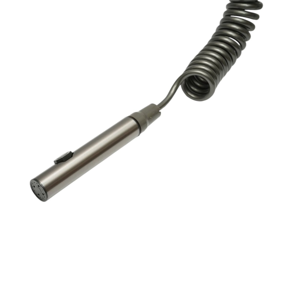 Set dus multifunctional cu termostat, 4 functii de curgere a apei, pipa cada, dus dreptunghiular tip ploaie, para de dus, dus bideu, grafit mat, aluminiu - imagine 8
