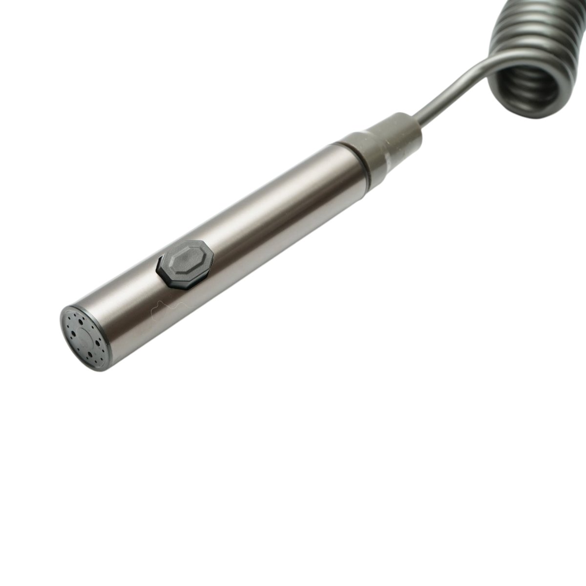 Set dus multifunctional cu termostat, afisaj digital temperatura, 4 functii de curgere a apei, pipa cada, dus dreptunghiular tip ploaie, para de dus, dus bideu, grafit mat, aluminiu - imagine 9