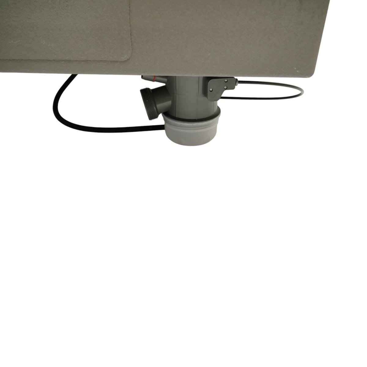 Chiuveta bucatarie multifunctionala din otel inoxidabil grafit mat PVD cu doua baterii, afisaj digital temperatura, doua cascade, dozator detergent, spalator pahare, scurgator, tava, tocator si accesorii incluse 75x46x22cm - imagine 14