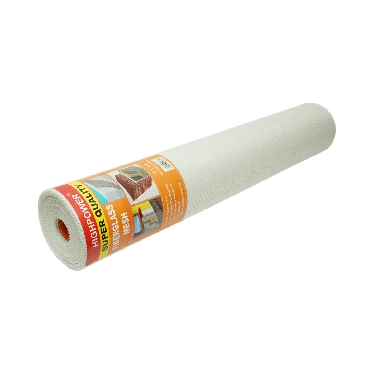 Plasa armare din fibra de sticla 1x50m, densitate 145g/mp, ochi 5x5mm alba HighPower