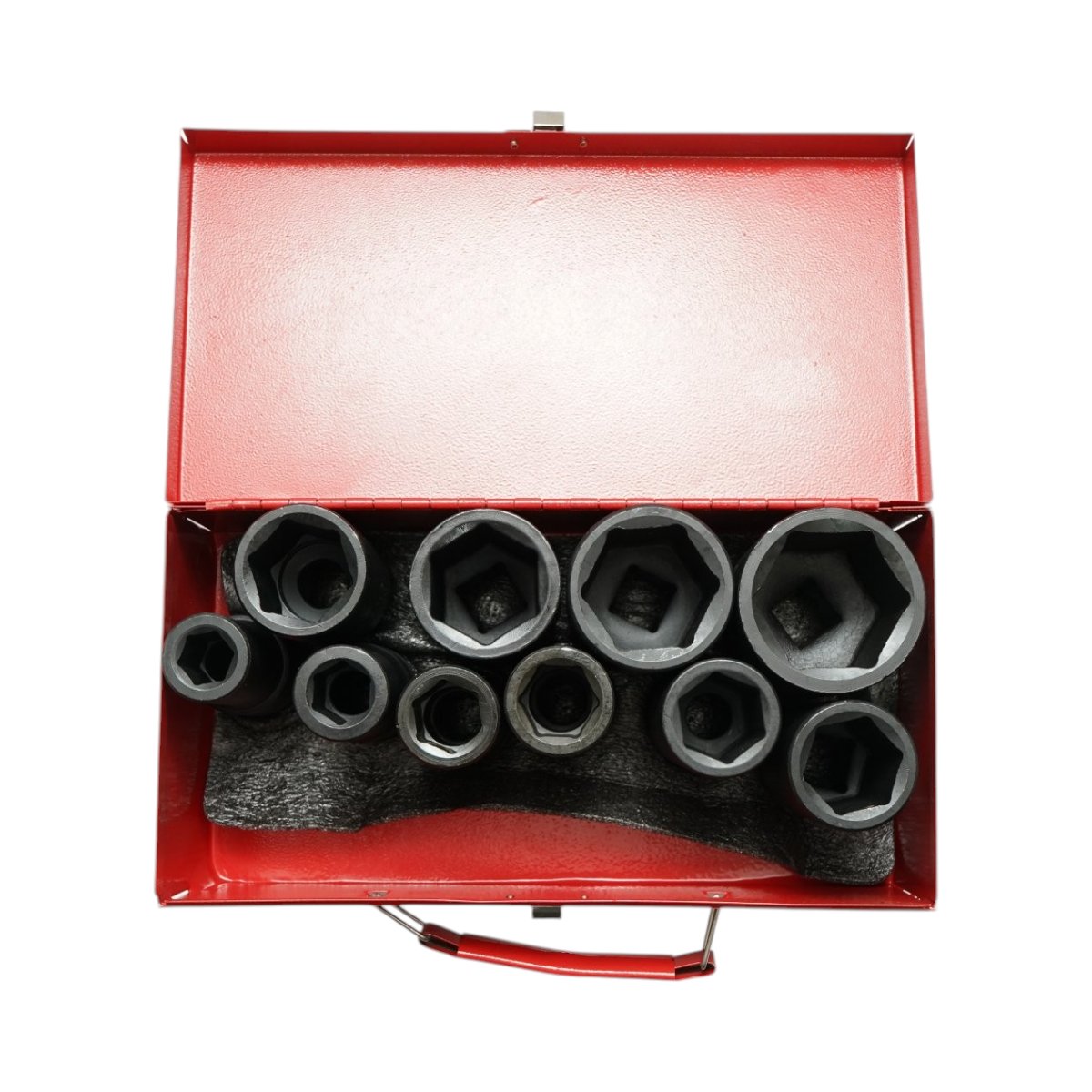 Trusa chei tubulare de impact lungi 17-46mm, patrat 3/4 inch Cr-Mo 10 piese Breckner Germany - imagine 3