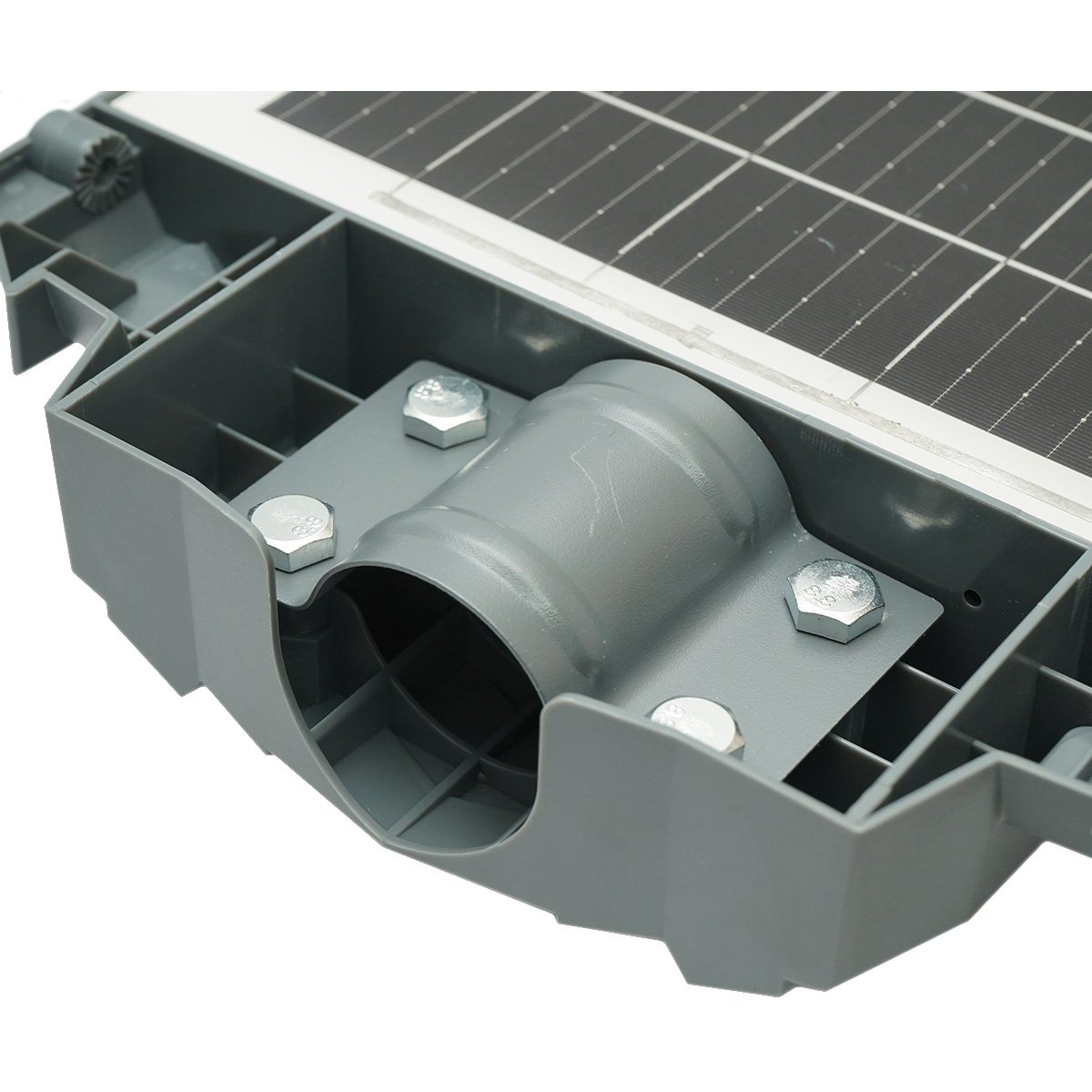 Lampa solara LED iluminat stradal 300W cu panou solar 20W, baterie LiFePO4 15000mAh, senzor miscare, telecomanda, prindere stalp IP65 Breckner Germany - imagine 12