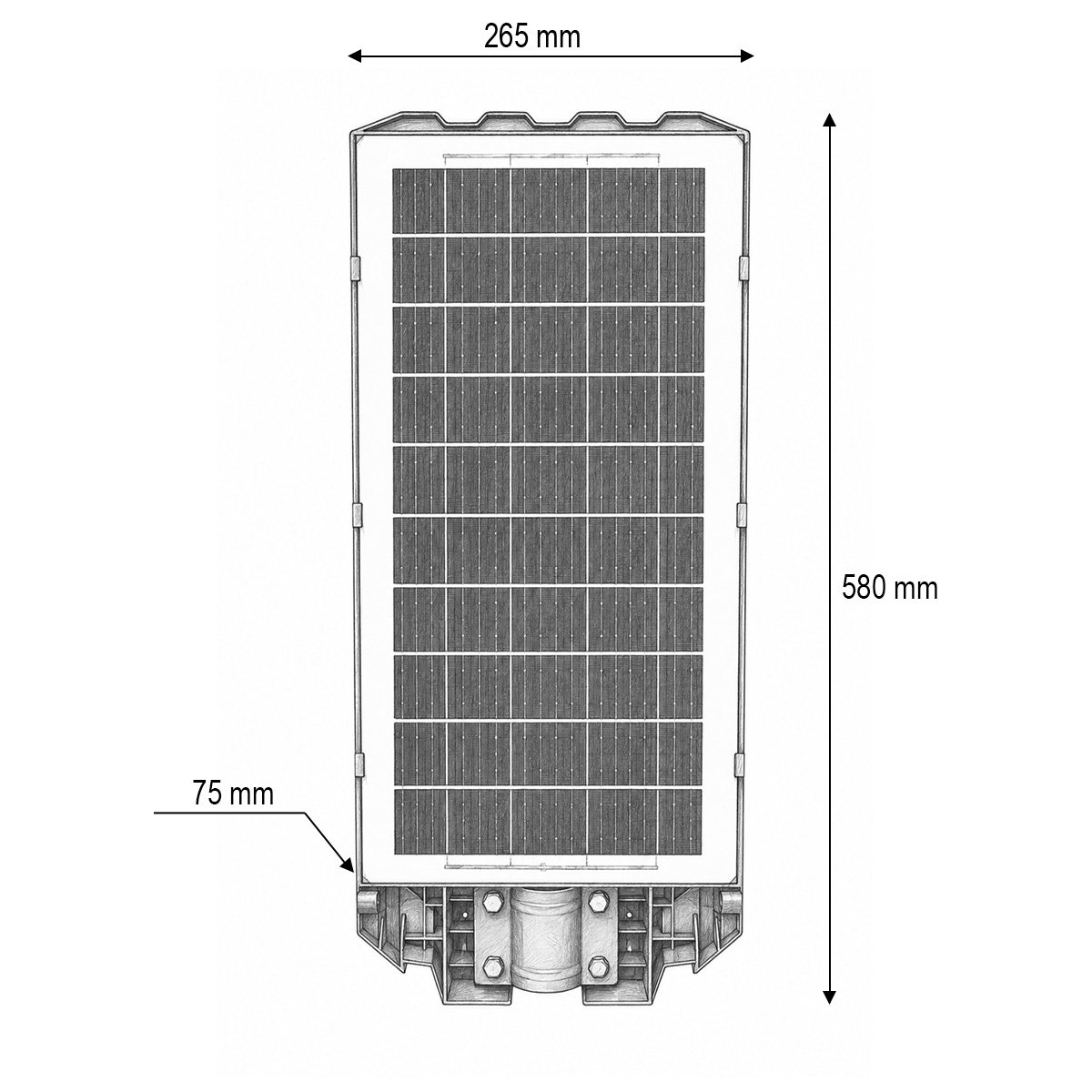 Lampa solara LED iluminat stradal 300W cu panou solar 20W, baterie LiFePO4 15000mAh, senzor miscare, telecomanda, prindere stalp IP65 Breckner Germany - imagine 4