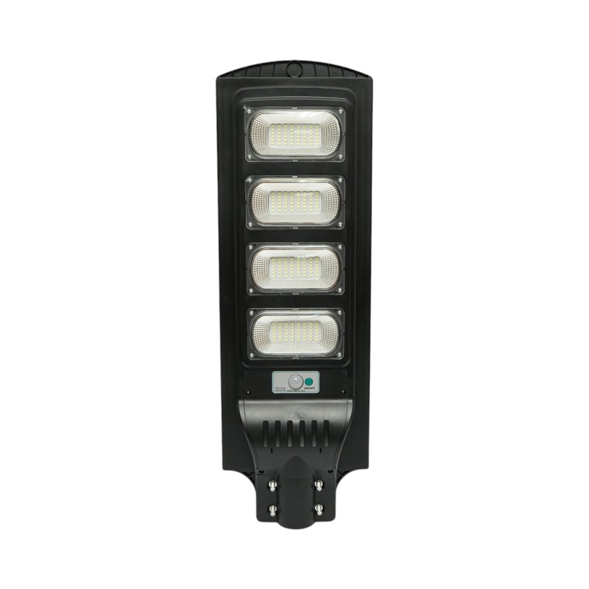 Lampa solara LED iluminat stradal 300W cu panou solar 18W, baterie LiFePO4 16000mAh, senzor miscare, telecomanda, prindere stalp IP65 Breckner Germany - imagine 2
