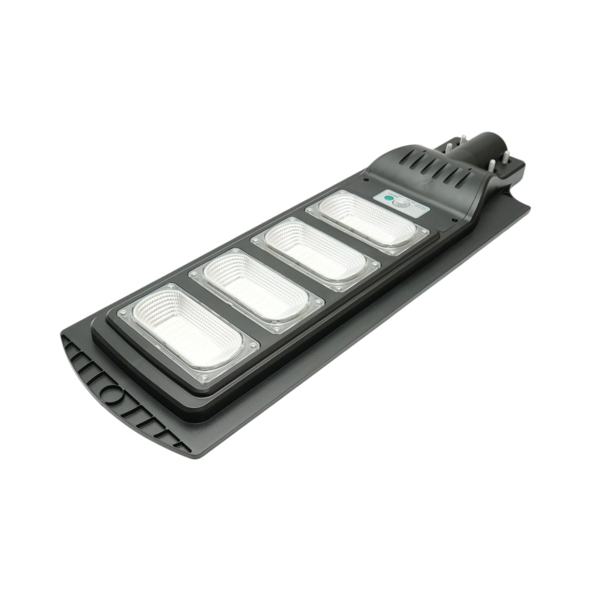 Lampa solara LED iluminat stradal 300W cu panou solar 18W, baterie LiFePO4 16000mAh, senzor miscare, telecomanda, prindere stalp IP65 Breckner Germany - imagine 7