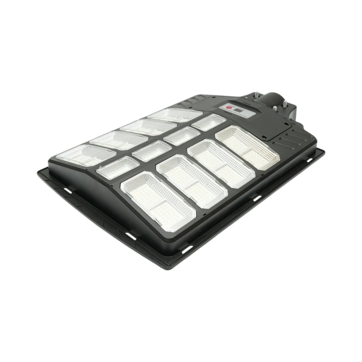 Lampa solara LED iluminat stradal 500W cu panou solar 15W, baterie LiFePO4 15000mAh, senzor miscare, telecomanda, prindere stalp IP66 Breckner Germany - imagine 8