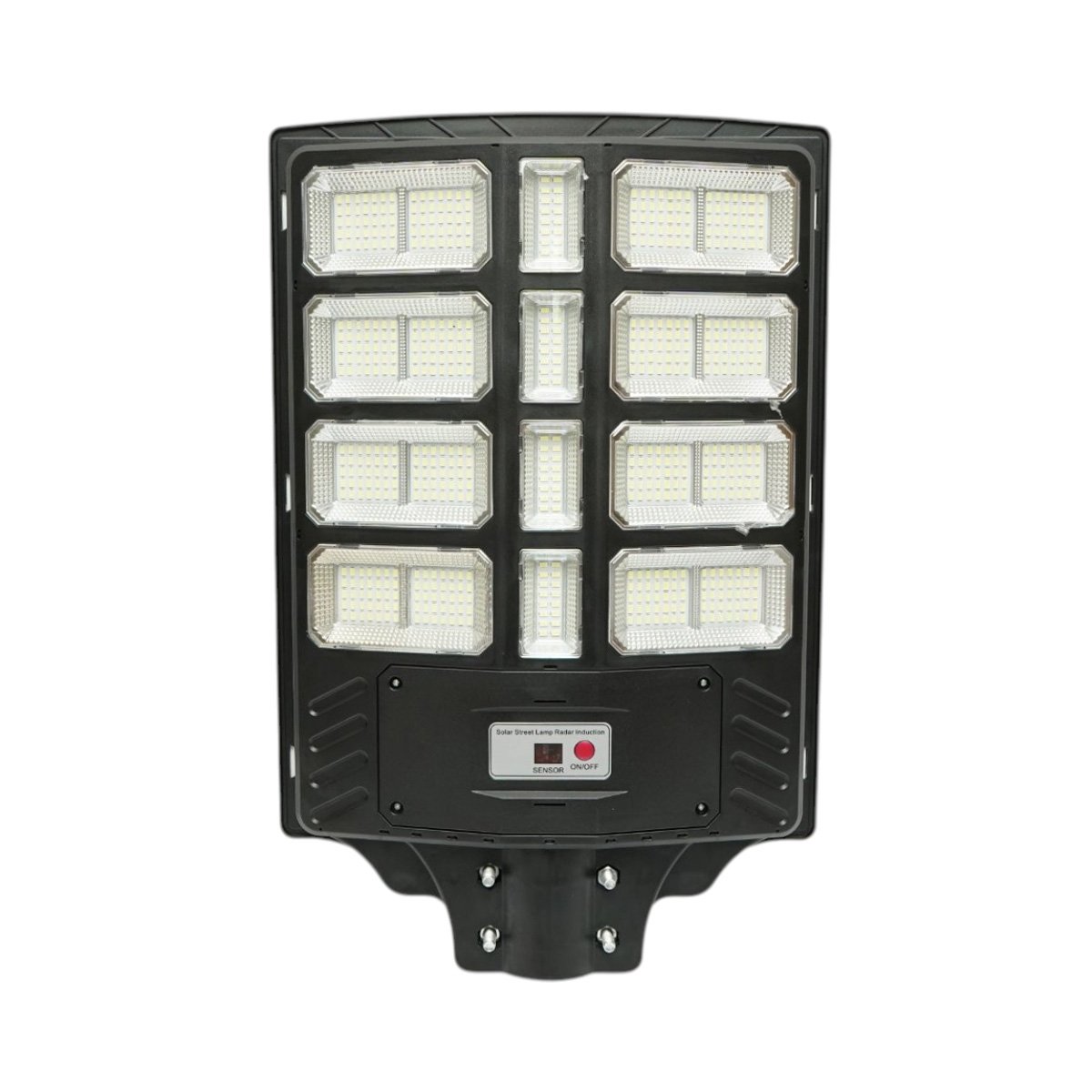 Lampa solara LED iluminat stradal 500W cu panou solar 15W, baterie LiFePO4 15000mAh, senzor miscare, telecomanda, prindere stalp IP66 Breckner Germany - imagine 2