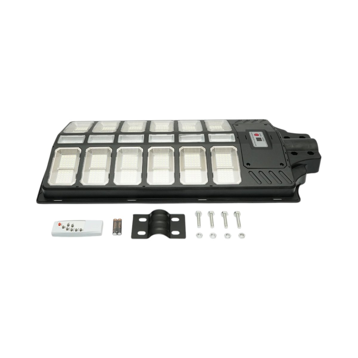 Lampa solara LED iluminat stradal 1000W cu panou solar 30W, baterie LiFePO4 25000mAh, senzor miscare, telecomanda, prindere stalp IP66 Breckner Germany - imagine 5