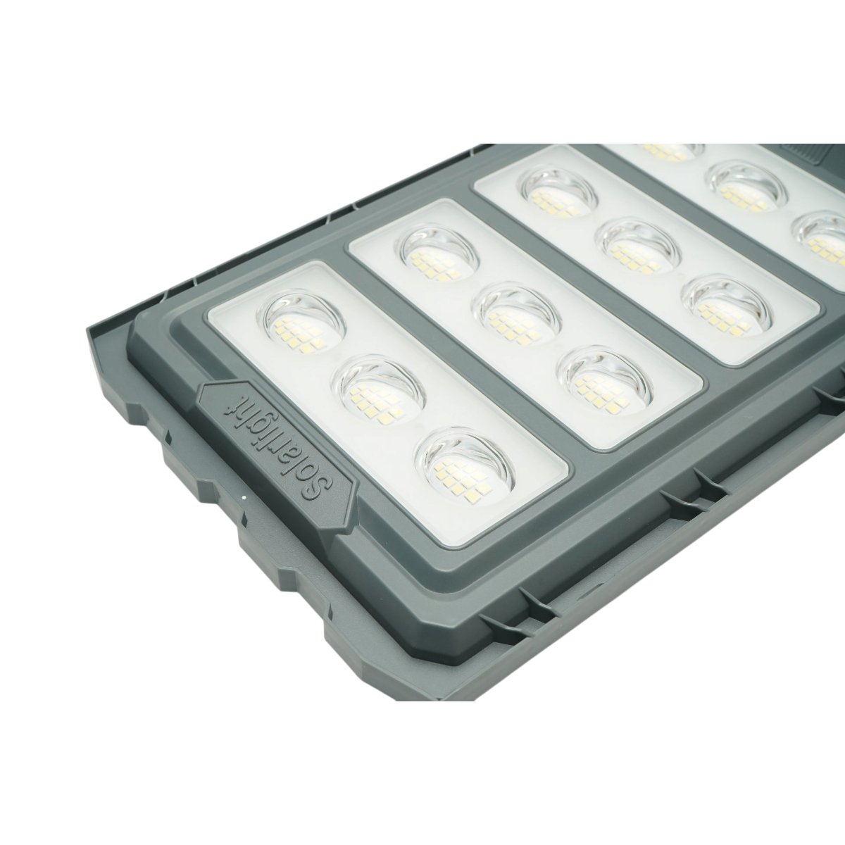Lampa solara LED iluminat stradal 500W cu panou solar 25W, baterie LiFePO4 20000mAh, senzor miscare, telecomanda, prindere stalp IP65 Breckner Germany - imagine 11