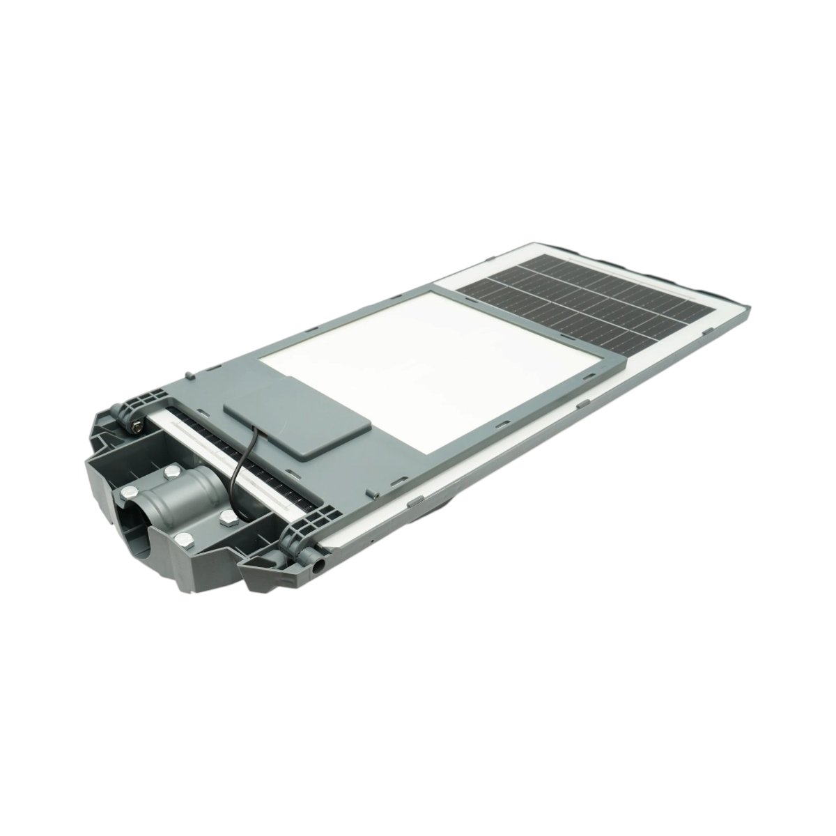 Lampa solara LED iluminat stradal 800W cu panou solar 40W, baterie LiFePO4 30000mAh, senzor miscare, telecomanda, prindere stalp IP65 Breckner Germany - imagine 6