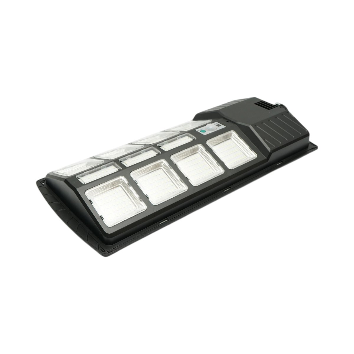 Lampa solara LED iluminat stradal 200W cu panou solar 12W, baterie LiFePO4 8000mAh, senzor miscare, telecomanda, prindere stalp IP67 Breckner Germany - imagine 8