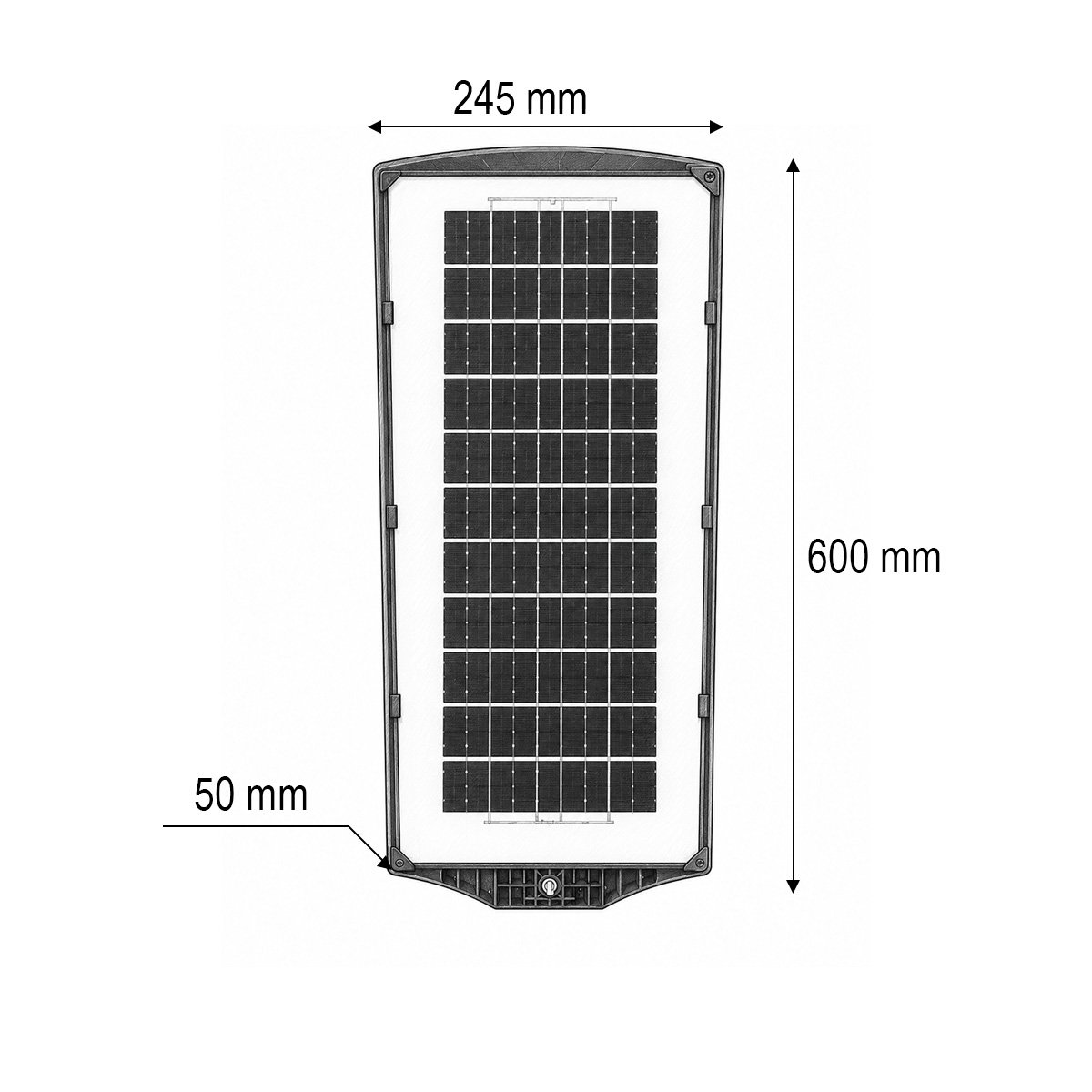 Lampa solara LED iluminat stradal 200W cu panou solar 12W, baterie LiFePO4 8000mAh, senzor miscare, telecomanda, prindere stalp IP67 Breckner Germany - imagine 4