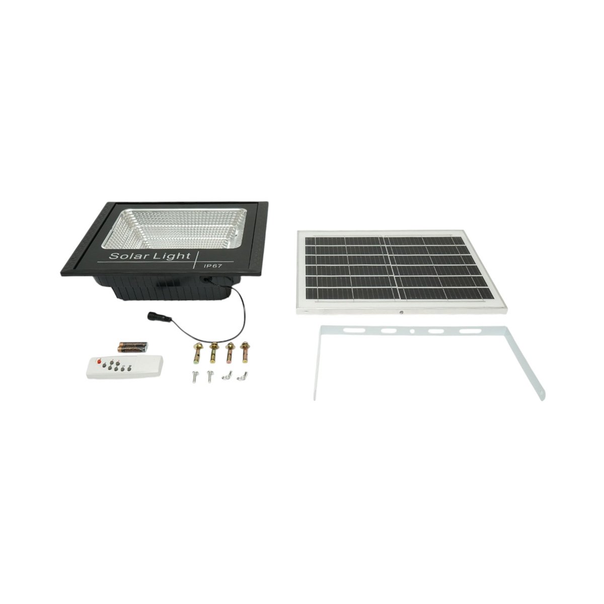 Proiector LED 200W, 6500K cu panou solar 12W, baterie LiFePO4 8000mAh si telecomanda IP67 Breckner Germany - imagine 5