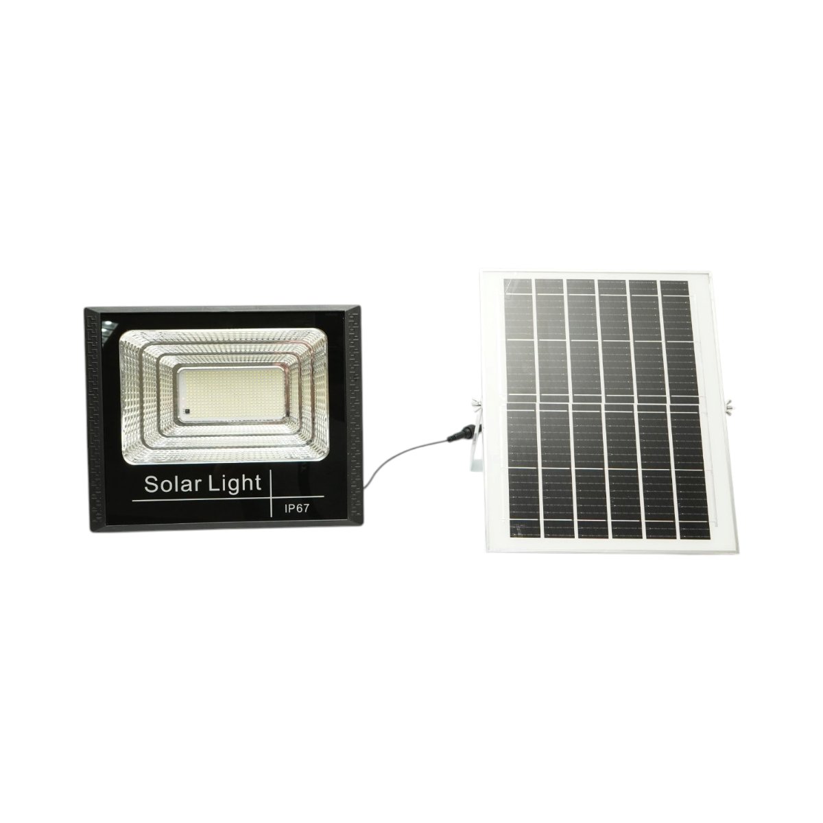Proiector LED 200W, 6500K cu panou solar 12W, baterie LiFePO4 8000mAh si telecomanda IP67 Breckner Germany - imagine 2
