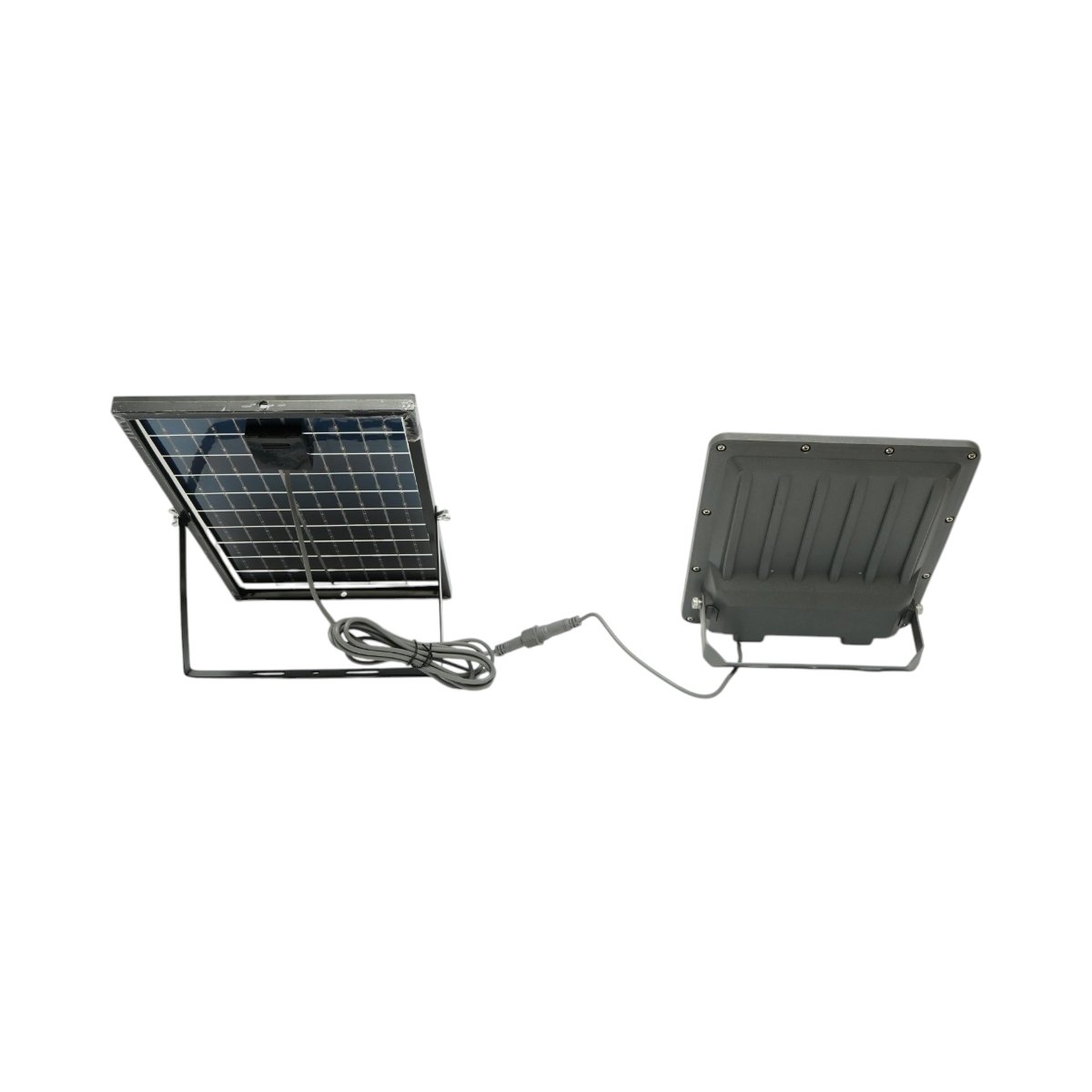 Proiector LED 200W, 6500K cu panou solar bifacial 20W, baterie LiFePO4 10000mAh si telecomanda IP66 Breckner Germany - imagine 3