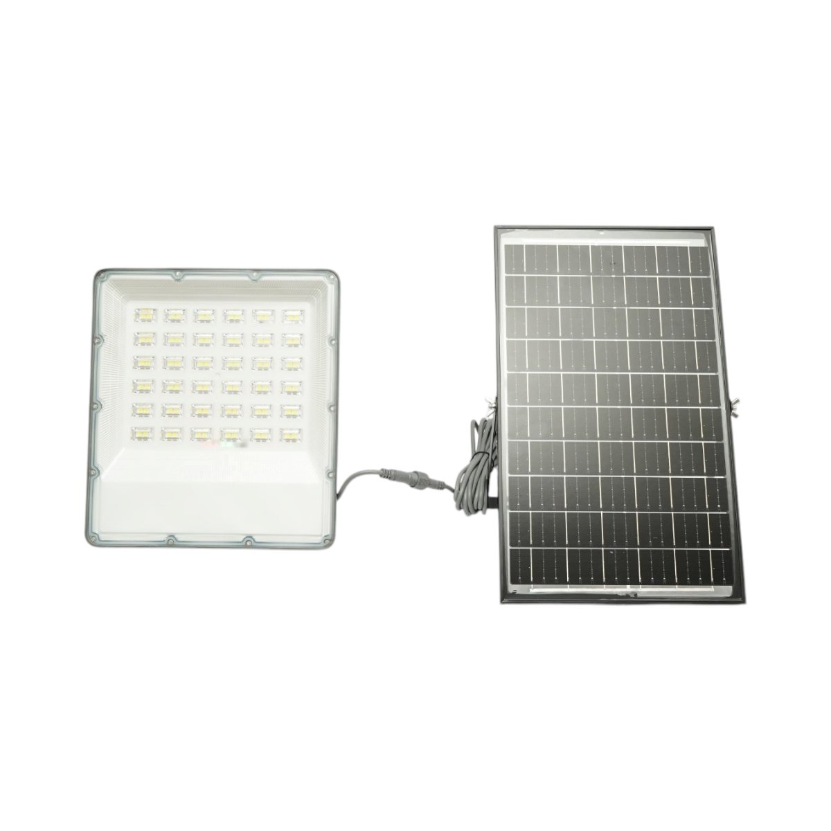 Proiector LED 300W, 6500K cu panou solar bifacial 30W, baterie LiFePO4 15000mAh si telecomanda IP66 Breckner Germany - imagine 2