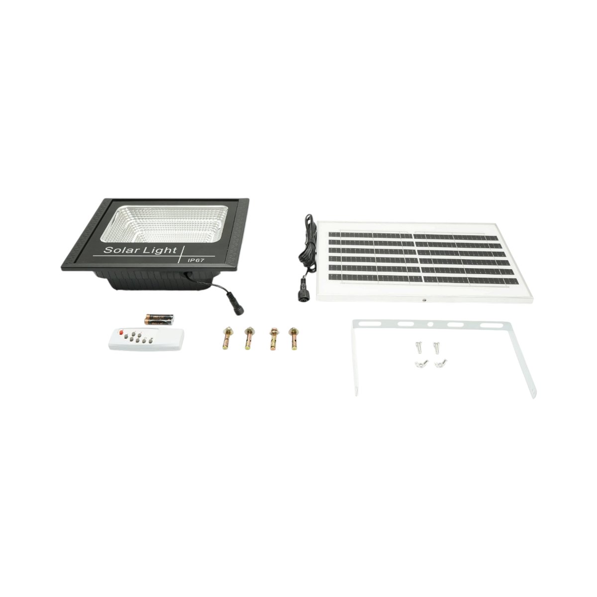 Proiector LED 100W, 6500K cu panou solar 8W, baterie LiFePO4 6000mAh si telecomanda IP67 Breckner Germany - imagine 5