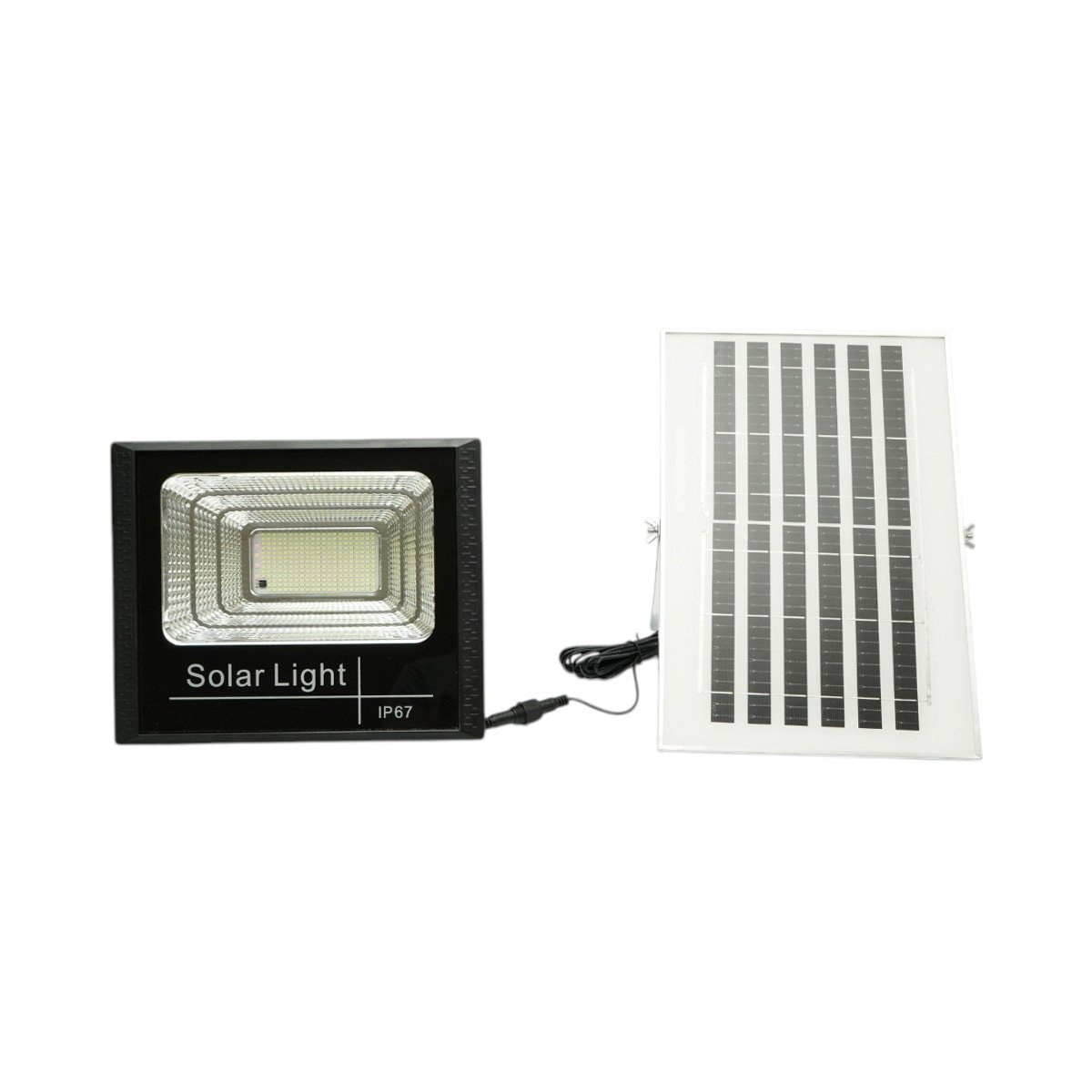 Proiector LED 100W, 6500K cu panou solar 8W, baterie LiFePO4 6000mAh si telecomanda IP67 Breckner Germany - imagine 2