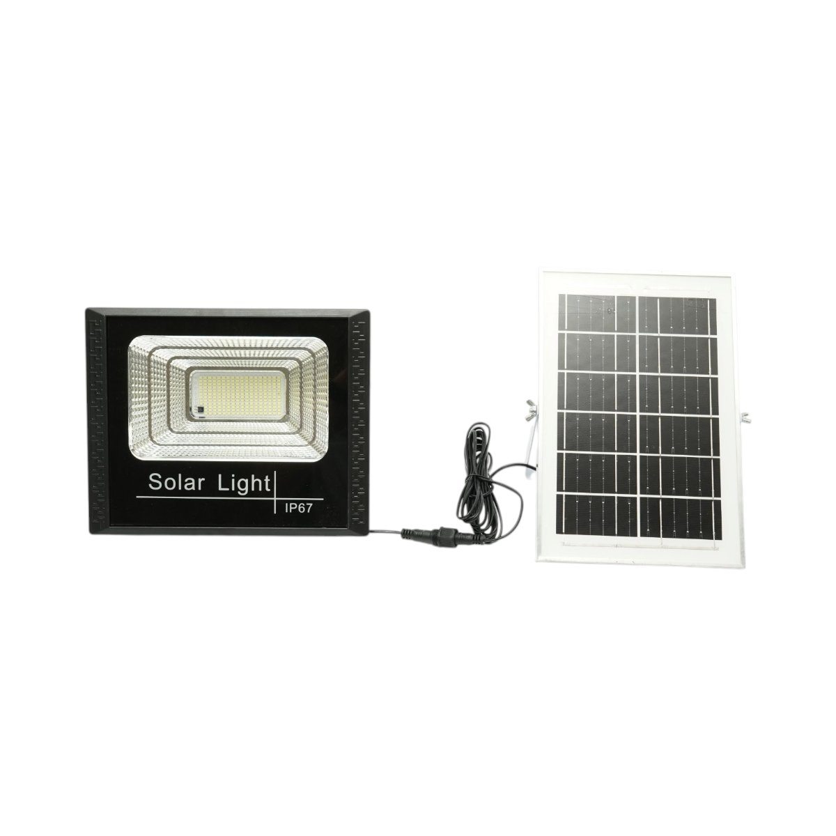 Proiector LED 60W, 6500K cu panou solar 6W, baterie LiFePO4 5000mAh si telecomanda IP67 Breckner Germany - imagine 2
