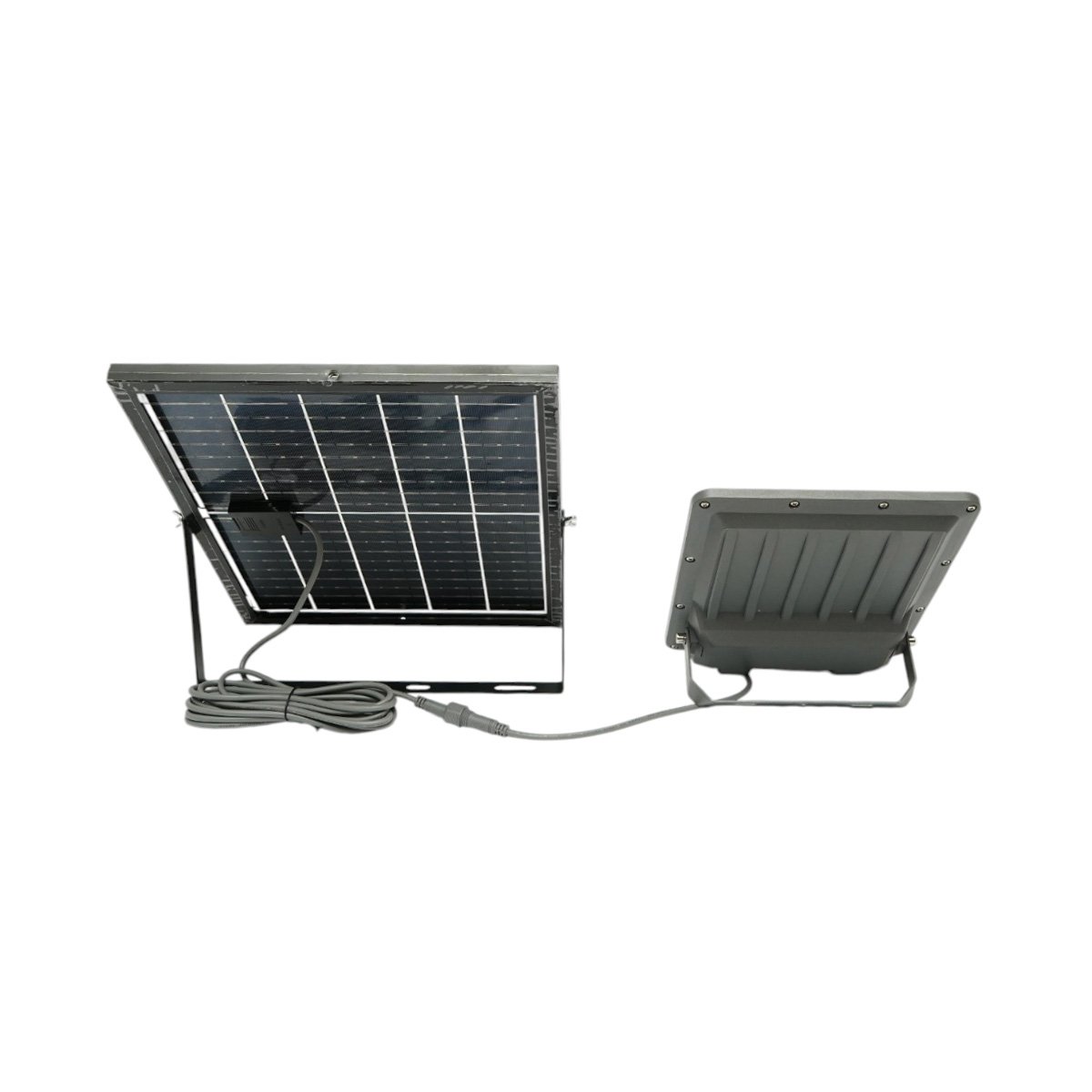 Proiector LED 400W, 6500K cu panou solar bifacial 40W, baterie LiFePO4 20000mAh si telecomanda IP66 Breckner Germany - imagine 3