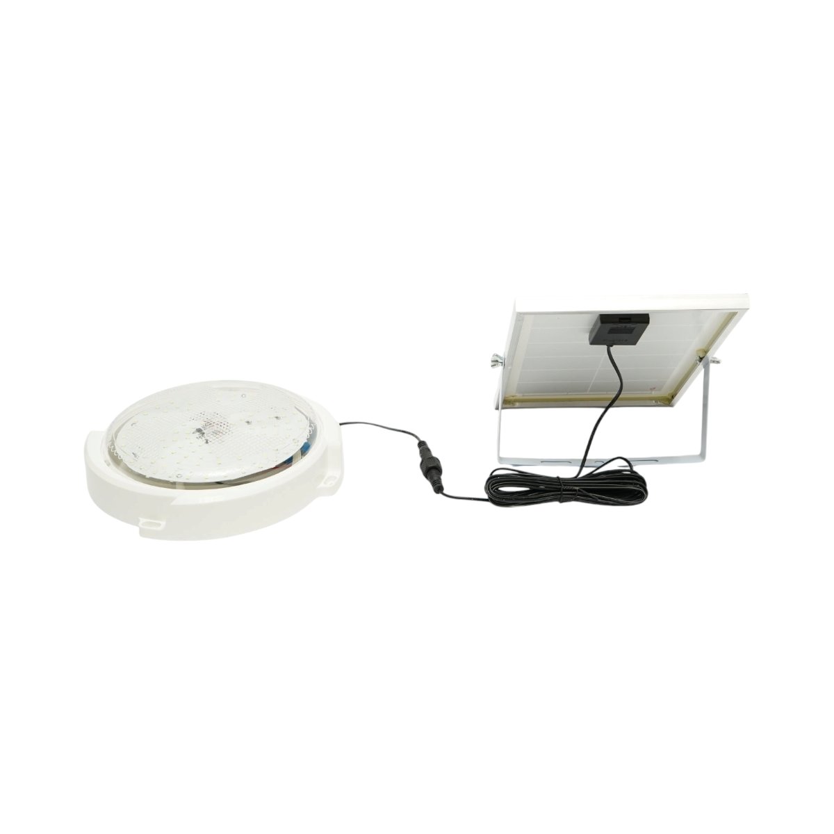 Plafoniera solara LED 150W, 6500K cu panou solar 6W, baterie LiFePO4 3600mAh, senzor miscare si telecomanda IP65 Breckner Germany - imagine 5