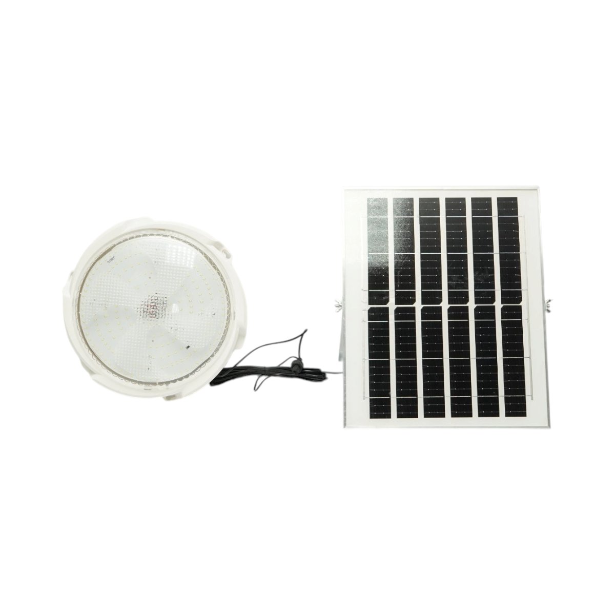 Plafoniera solara LED 200W, 6500K cu panou solar 12W, baterie LiFePO4 5400mAh, senzor miscare si telecomanda IP65 Breckner Germany - imagine 2
