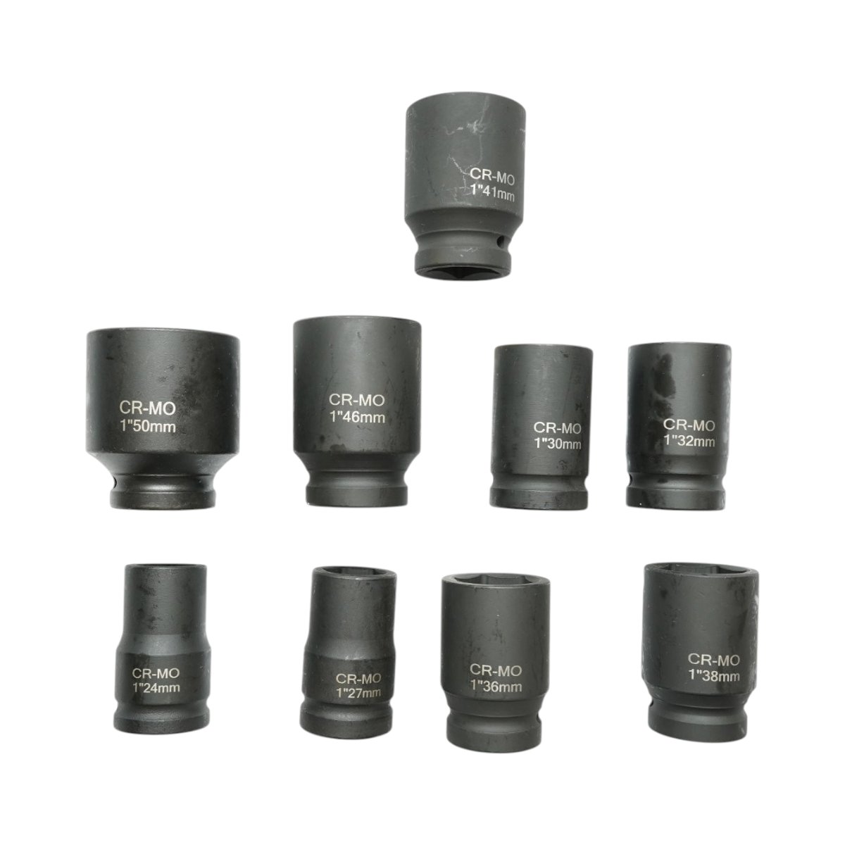 Trusa chei tubulare de impact 24-50mm, patrat 1 inch Cr-Mo 9 piese Breckner Germany - imagine 2