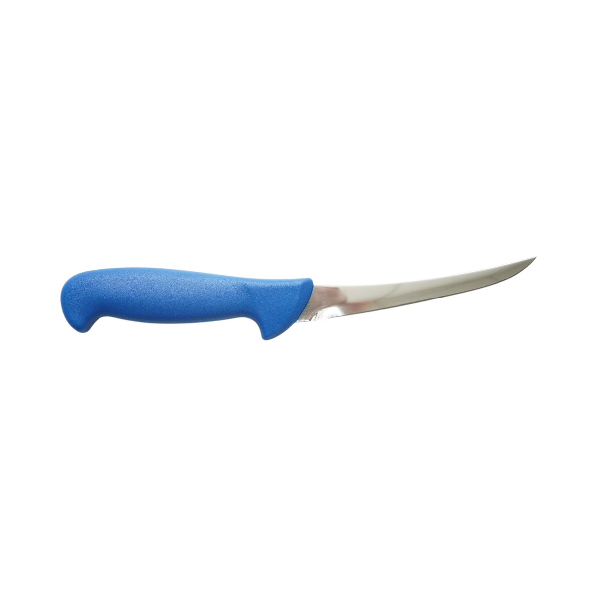 Cutit dezosat curbat profesional 15cm, lama otel 5Cr15MoV, maner Nylon albastru Breckner Germany - imagine 3