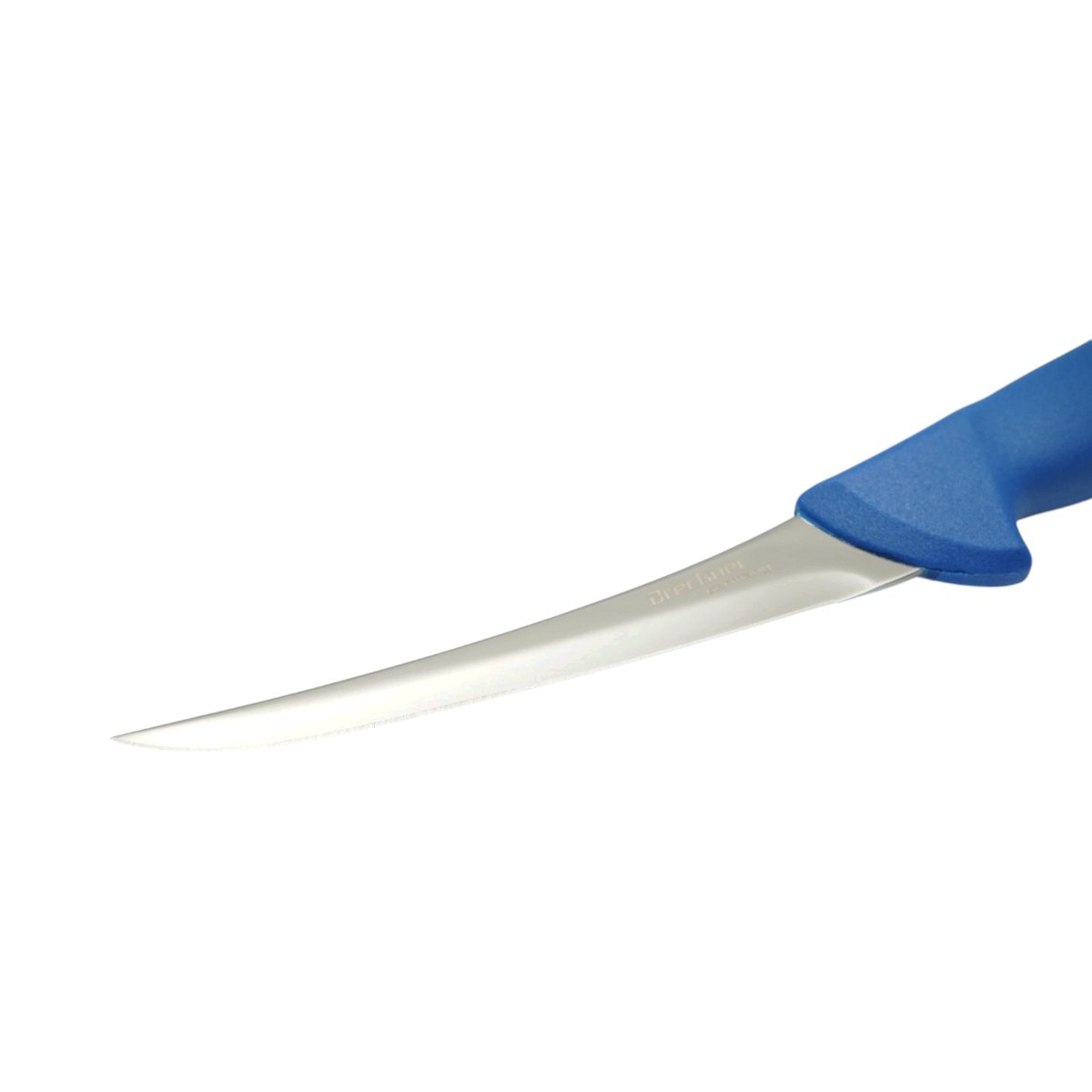 Cutit dezosat curbat profesional 15cm, lama otel 5Cr15MoV, maner Nylon albastru Breckner Germany - imagine 6