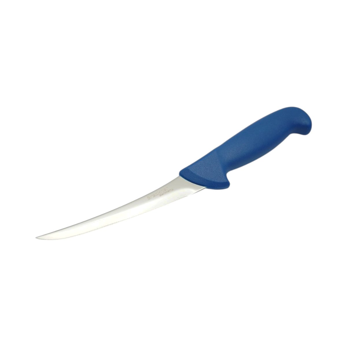 Cutit dezosat curbat profesional 15cm, lama otel 5Cr15MoV, maner Nylon albastru Breckner Germany - imagine 2