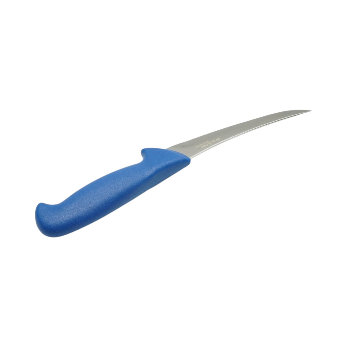 Cutit dezosat curbat profesional 15cm, lama otel 5Cr15MoV, maner Nylon albastru Breckner Germany - imagine 5
