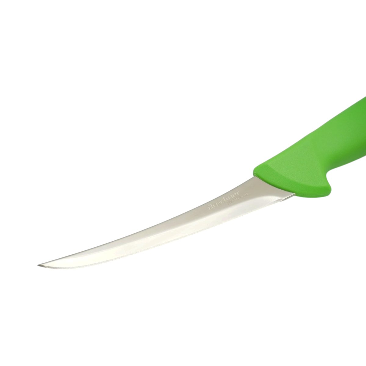 Cutit dezosat curbat profesional 15cm, lama otel 5Cr15MoV, maner Nylon verde Breckner Germany - imagine 6
