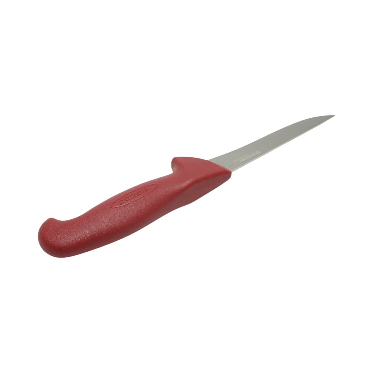 Cutit dezosat ingust profesional 13cm, lama otel 5Cr15MoV, maner Nylon rosu Breckner Germany - imagine 5