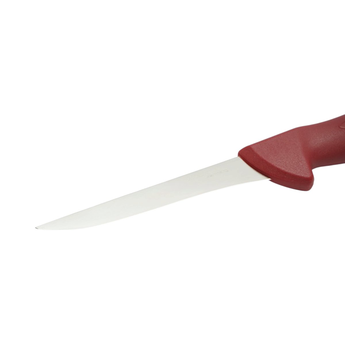 Cutit dezosat ingust profesional 13cm, lama otel 5Cr15MoV, maner Nylon rosu Breckner Germany - imagine 6