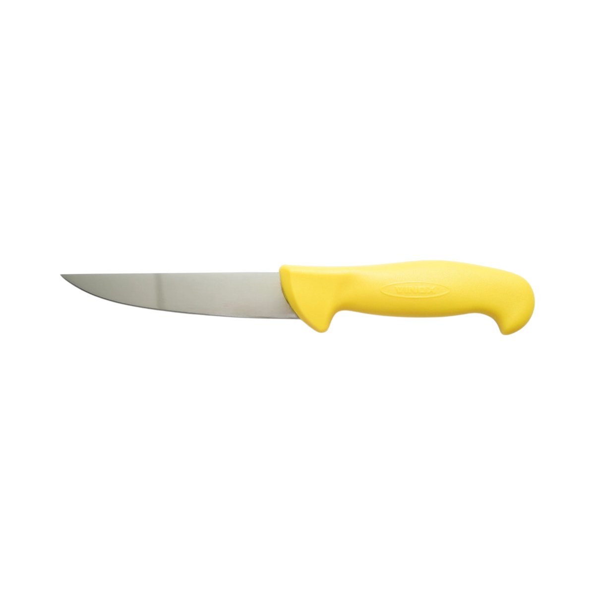 Cutit de transat si injunghiat profesional 15cm, lama otel 5Cr15MoV, maner Nylon galben Breckner Germany