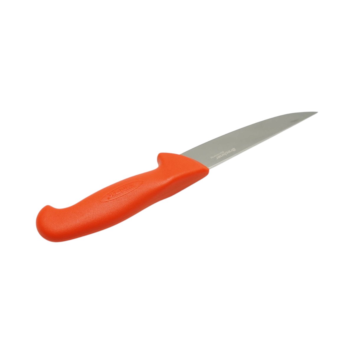 Cutit de transat si injunghiat profesional 15cm, lama otel 5Cr15MoV, maner Nylon rosu-portocaliu Breckner Germany - imagine 5